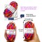 10 Acrylic Yarn Skeins,Multicolor Crochet Craft for Crocheting and Knitting,with Hooks Knitting Needles Stitch Markers,Crochet Starter Kit Beginners(650 Yard/250g)